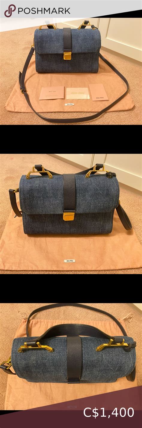 miumiu bag price|miu denim bag.